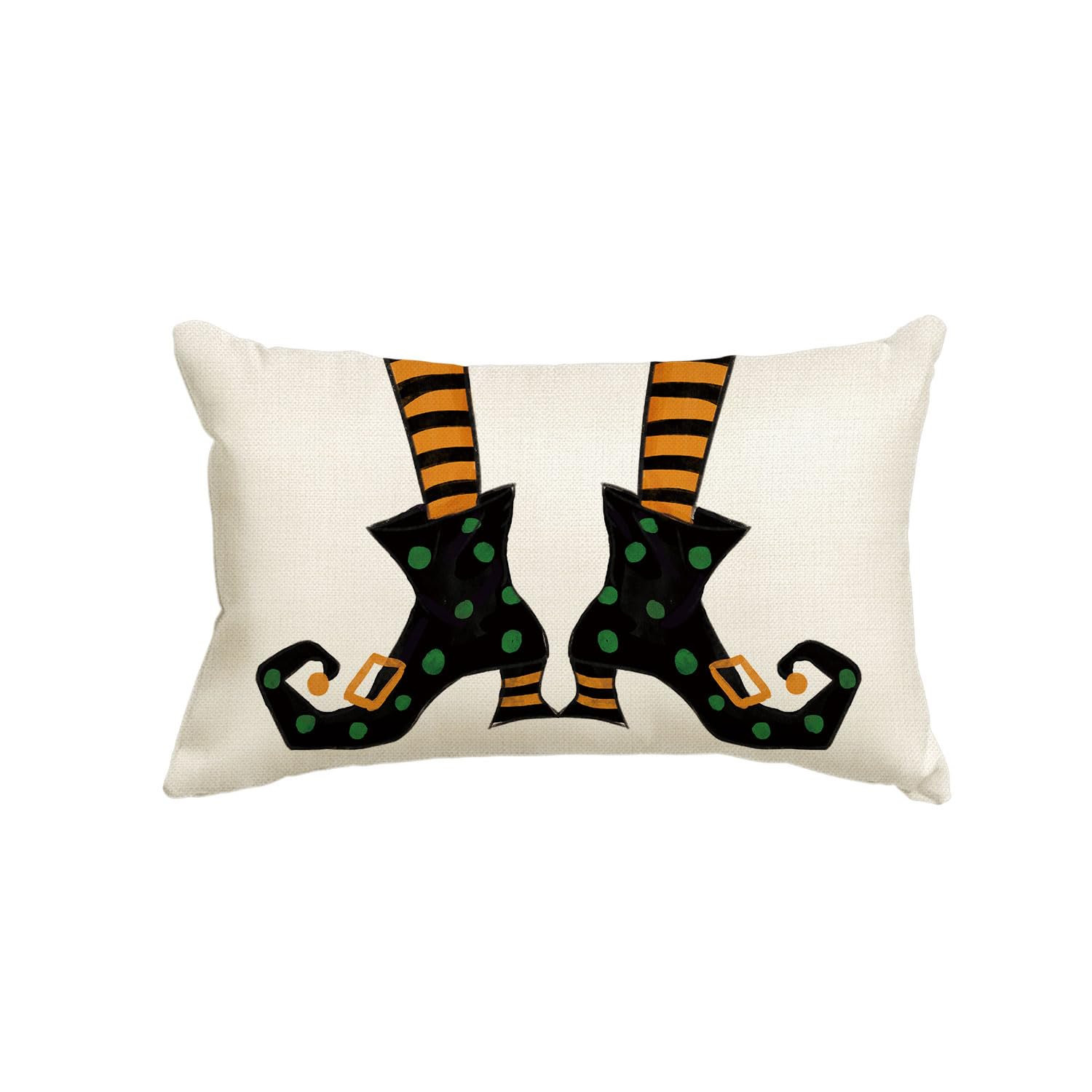 Artoid Mode Polka Dot Witch Shoes Halloween Throw Pillow Cover 12 x 20 Inch | Walmart (US)