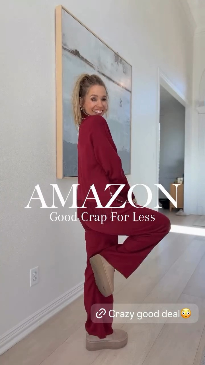 Save HUNDREDS when you get the Amazon version of this chic matching set 👏👏

#LTKootd