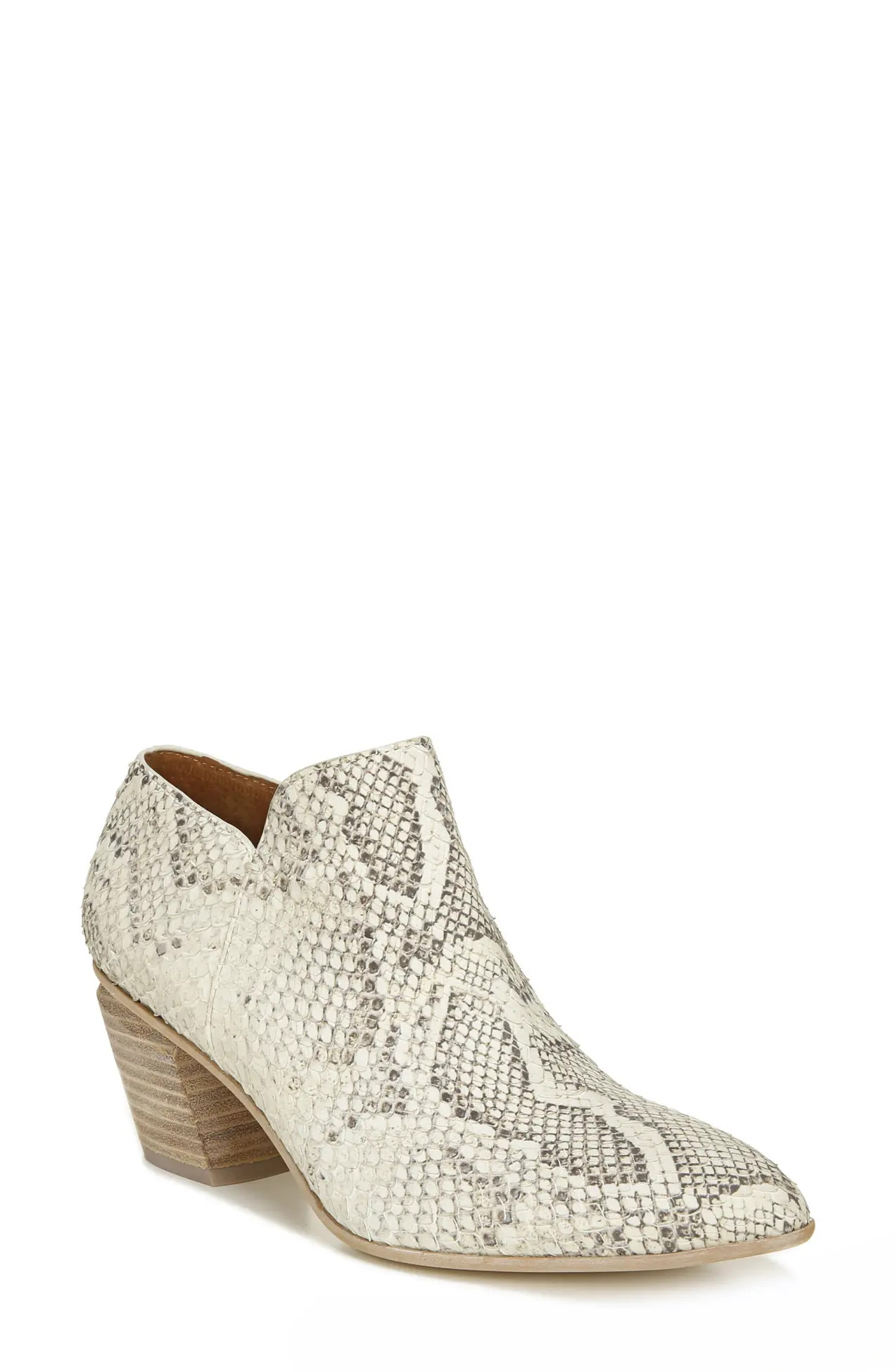 SARTO BY FRANCO SARTO | Karson Leather Snakeskin Embossed Bootie | Nordstrom Rack | Nordstrom Rack