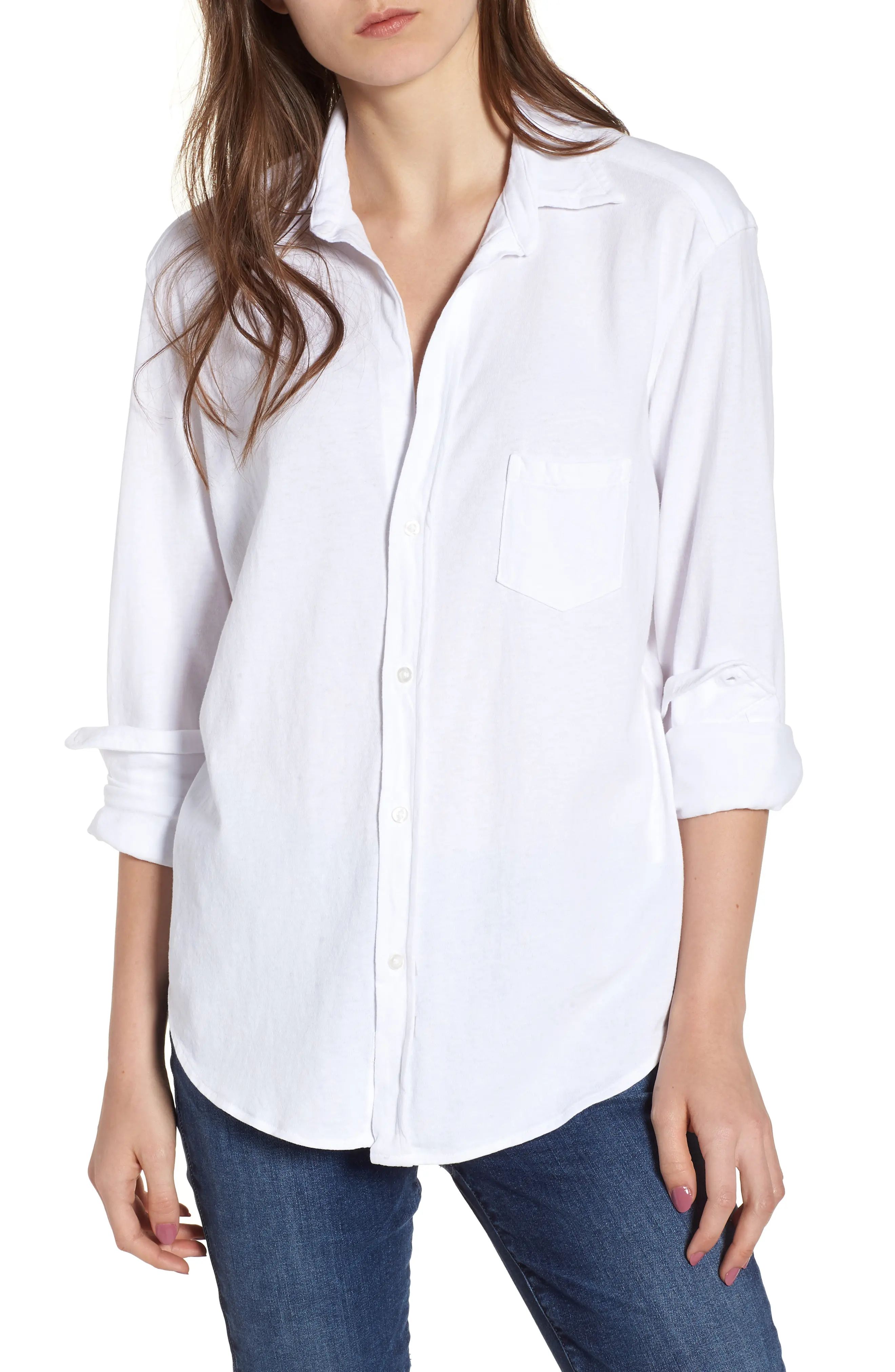 Women's Frank & Eileen Tee Lab Button Front Jersey Shirt | Nordstrom