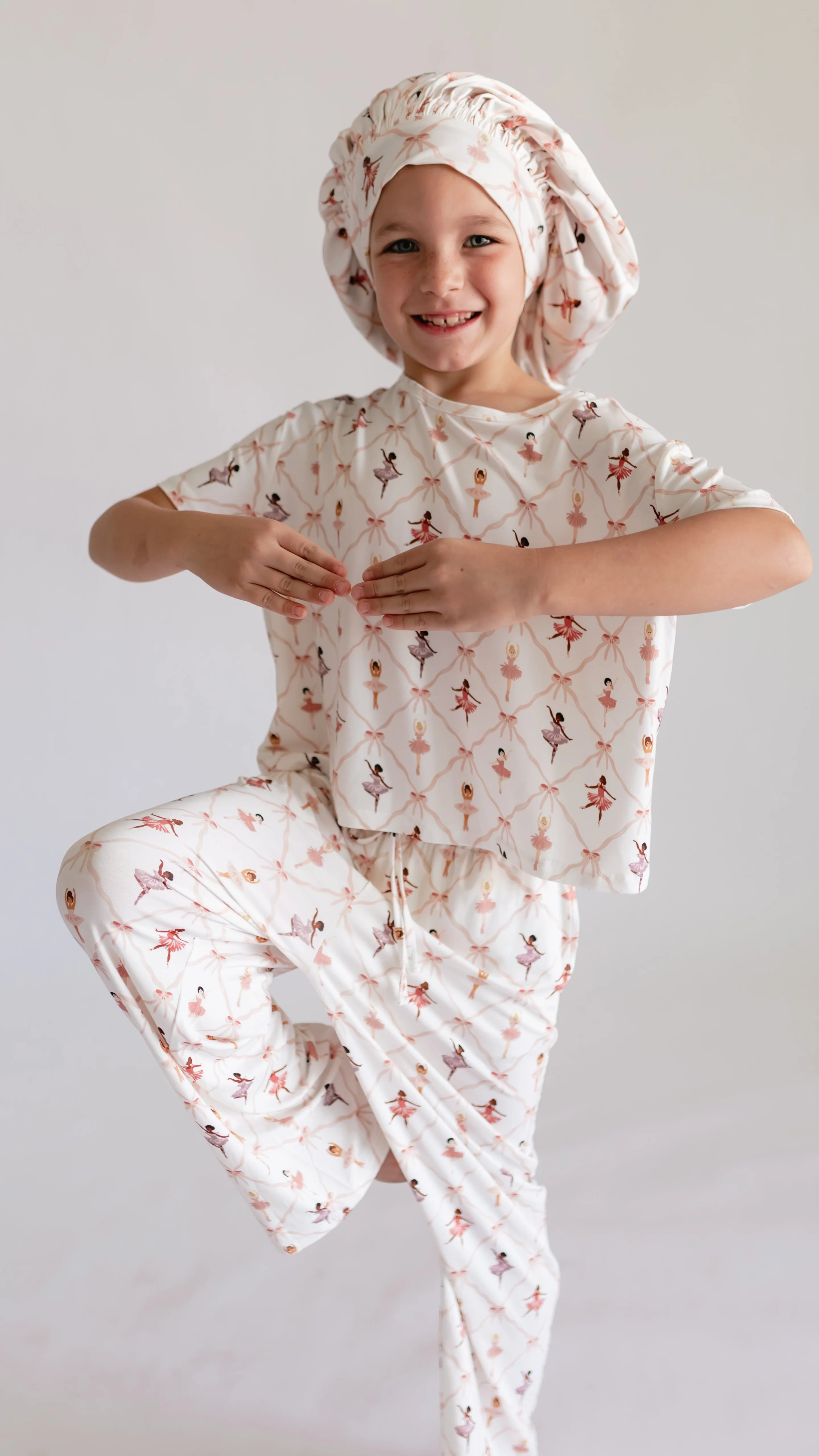 Kids Satin Bonnet in Dance | Silks Design