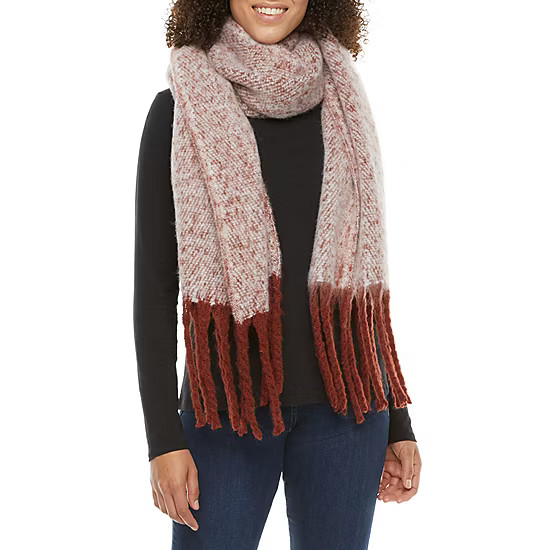 a.n.a Xl Fringe Oblong Cold Weather Scarf | JCPenney