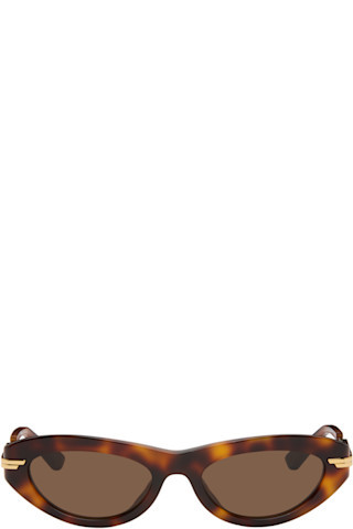 Brown Combi Cat Eye Sunglasses | SSENSE