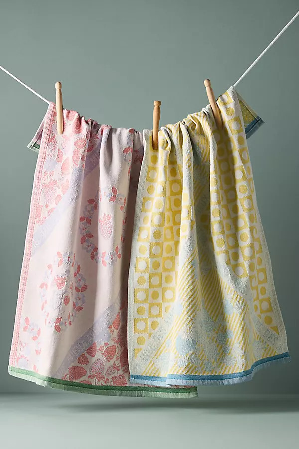 Micaela Jacquard Dish Towels, Set of 2 | Anthropologie (US)