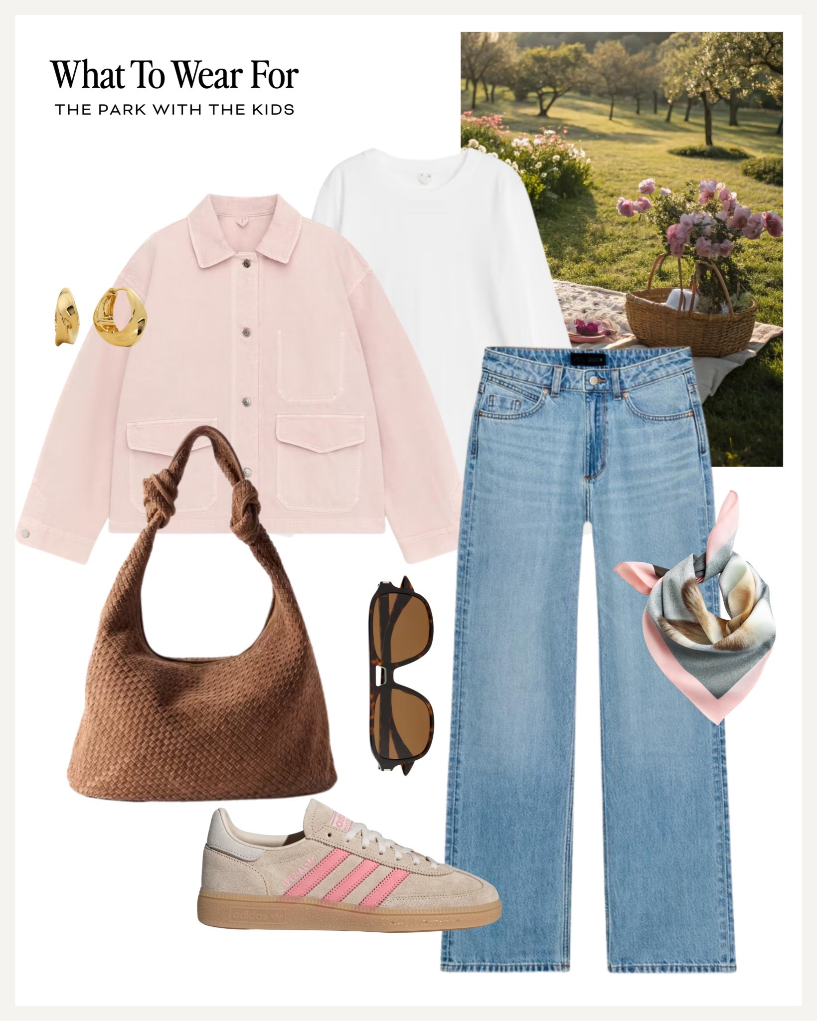 The park with the kids 💐

Easter weekend outfits / pink denim jacket / adidas spezials / suede bag 

#LTKspring #LTKuk