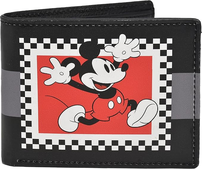 Disney Mickey Mouse Vintage Bifold Wallet in a Decorative Tin Case, Multi | Amazon (US)