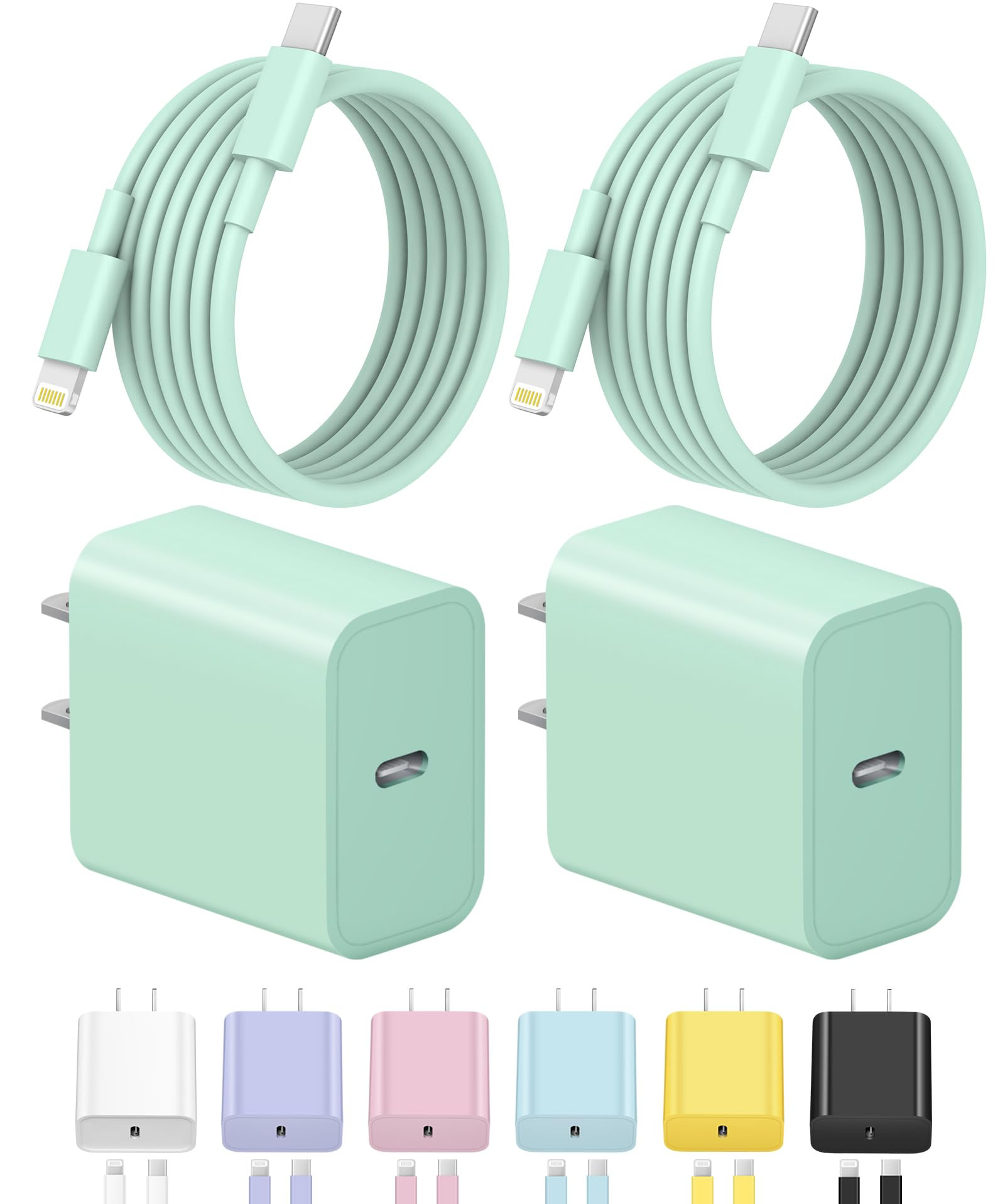 iPhone Charger Fast Charging USB C Charger Block Type C Charging iPad Chargers with 6FT C Charger... | Amazon (US)