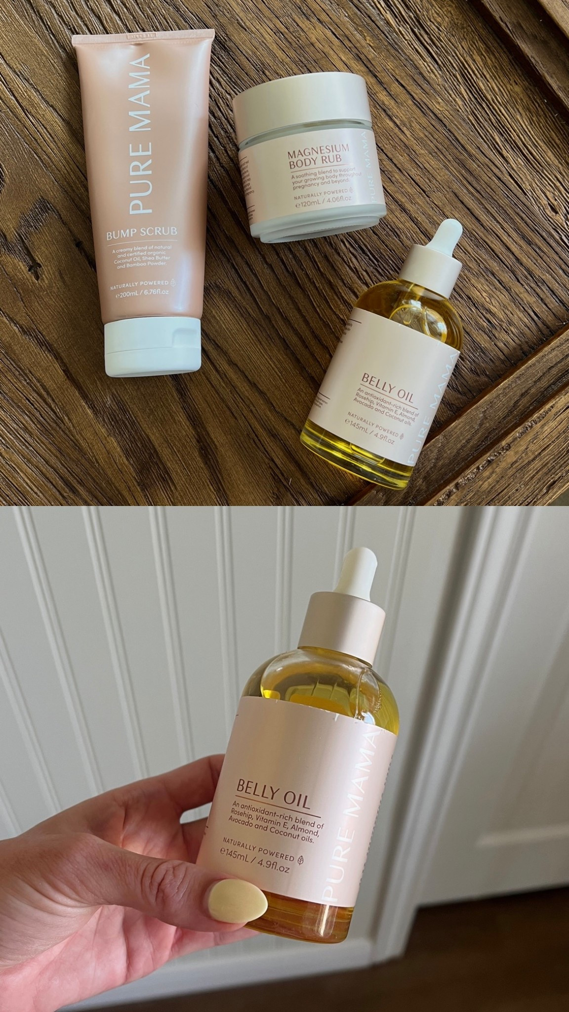 my bump skincare lineup 