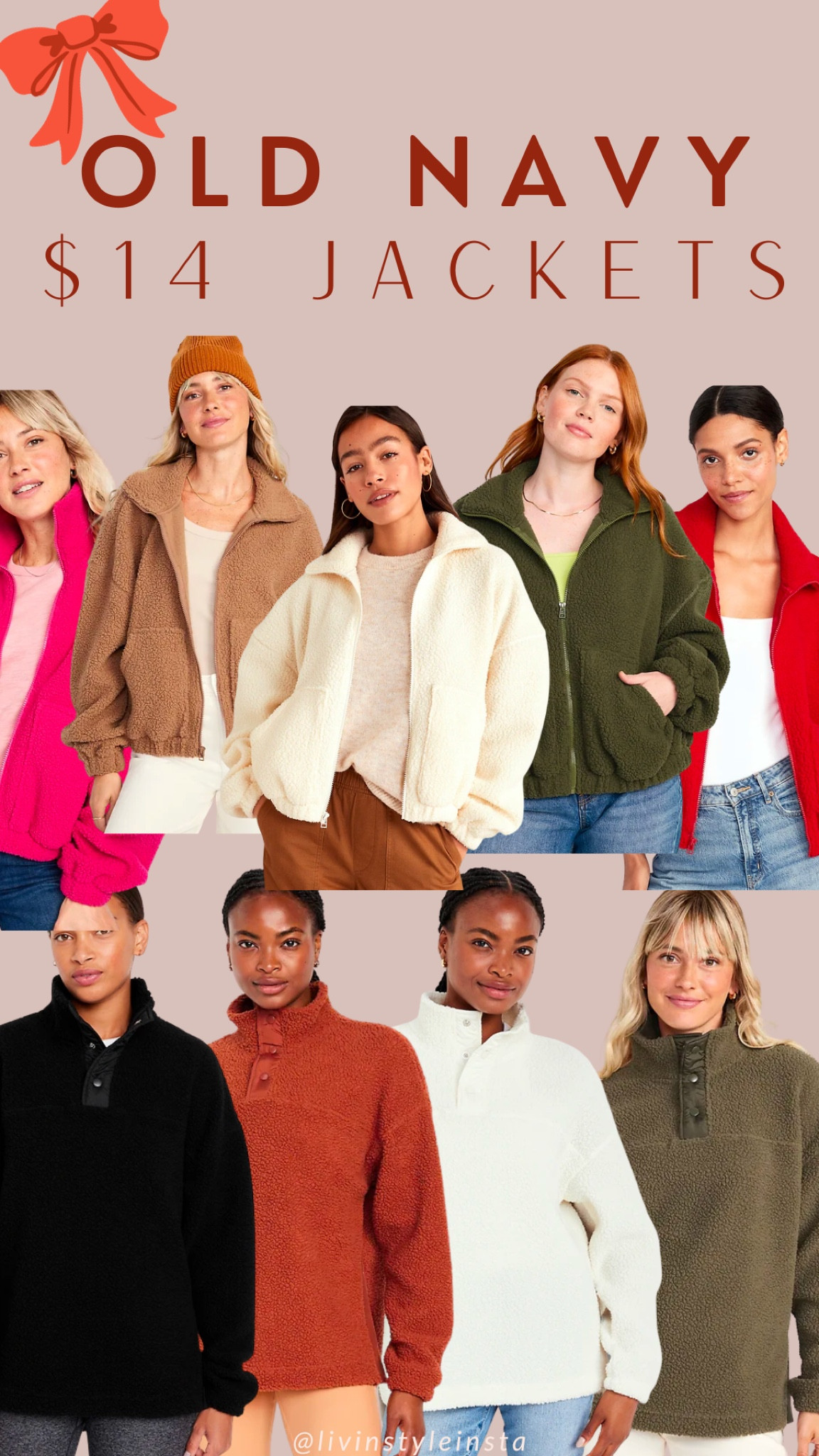 Cyber Monday sale old navy fleece jackets on sale for $14!! 

#LTKCyberWeek #LTKGiftGuide