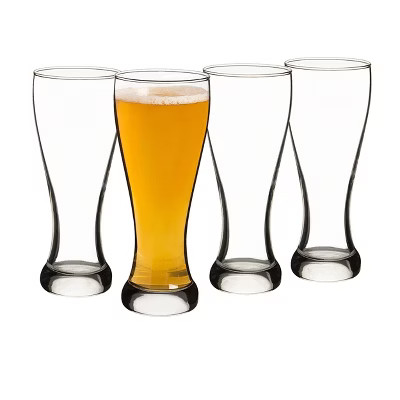 20oz 4pk Glass Pilsner Glasses - Cathy's Concepts | Target