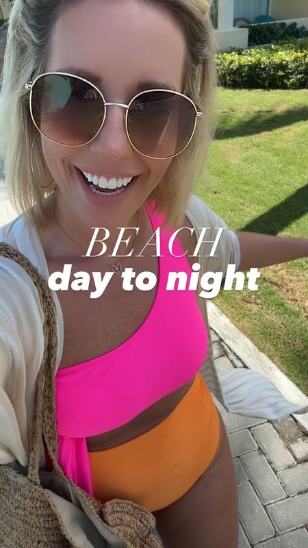 Day to night looks at the beach!!!! I love this suit so much I ordered it in another color when I was sitting on the beach! It’s comfy and still has a lot of coverage for being a 2 piece!!! The dress is equally comfy and the color is beautiful!!!
⬇️⬇️⬇️
Swimsuit wearing my true swim size medium (it does seem to run a little big)
Dress sized up to medium (didn’t want it to be too tight or short) but think a small would have been fine!

#LTKstyletip #LTKtravel #LTKswim