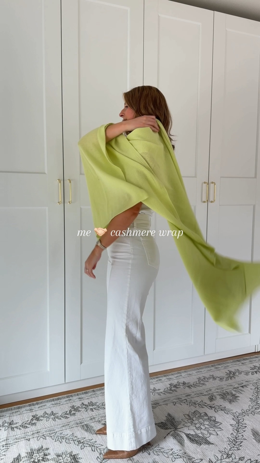 My favorite cashmere wrap in yet another stunning color! My exact year are old but I linked this year’s version! wearing a 25