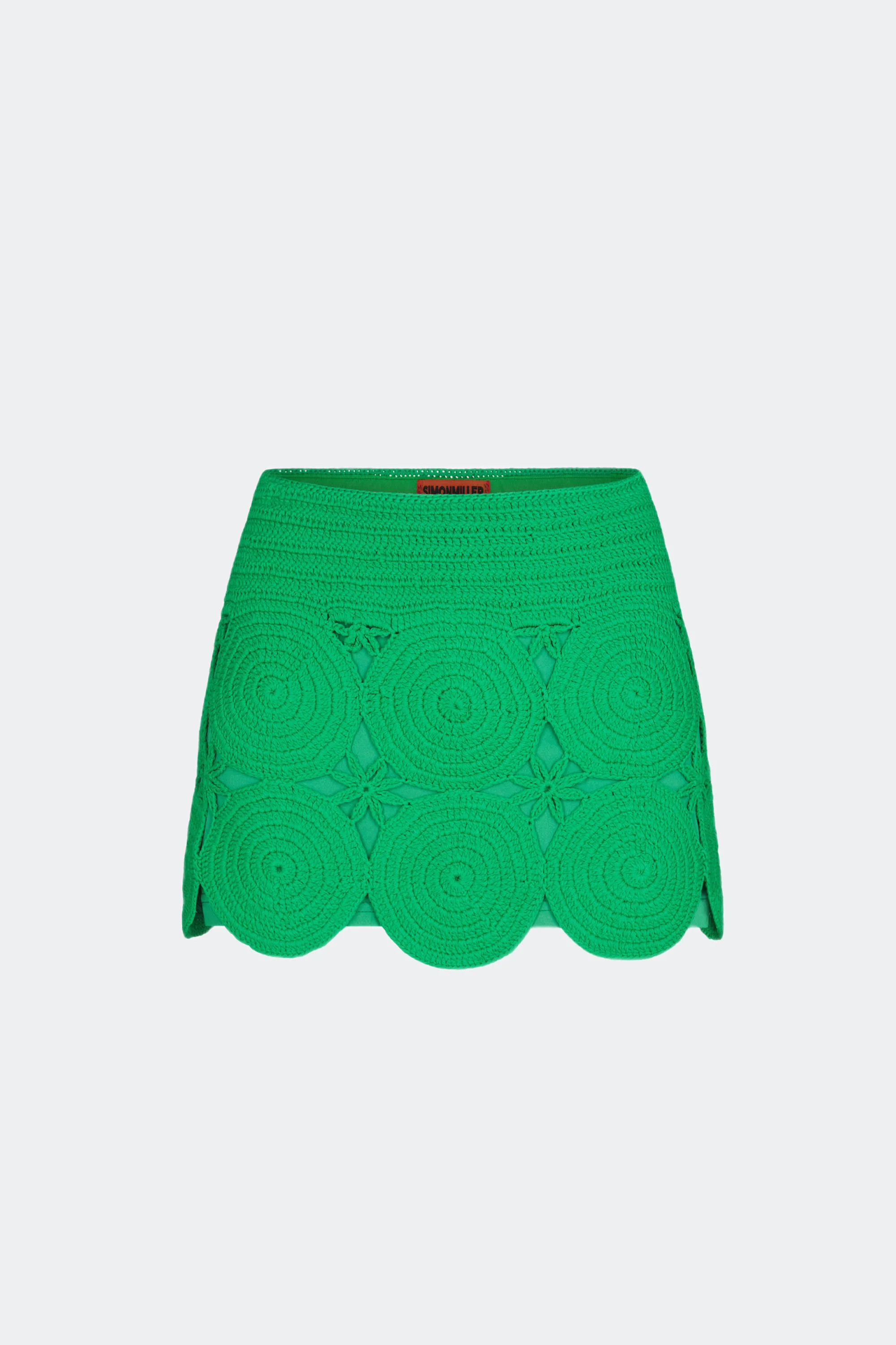 Beep Beep Mini Skirt in Grass Green | SIMONMILLER | Simon Miller