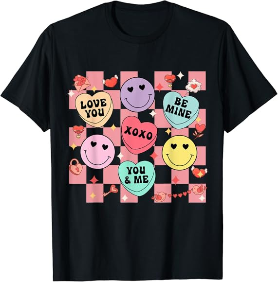 Brand: Valentines Smile Candy Heart Happy Face Tee | Amazon (US)