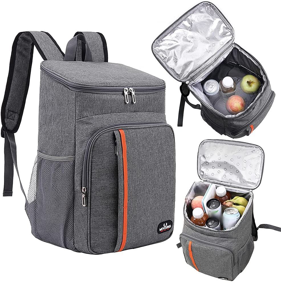Vive Comb Insulated Cooler Backpack, Leakproof Lightweight 22L Bag, Gray - Walmart.com | Walmart (US)