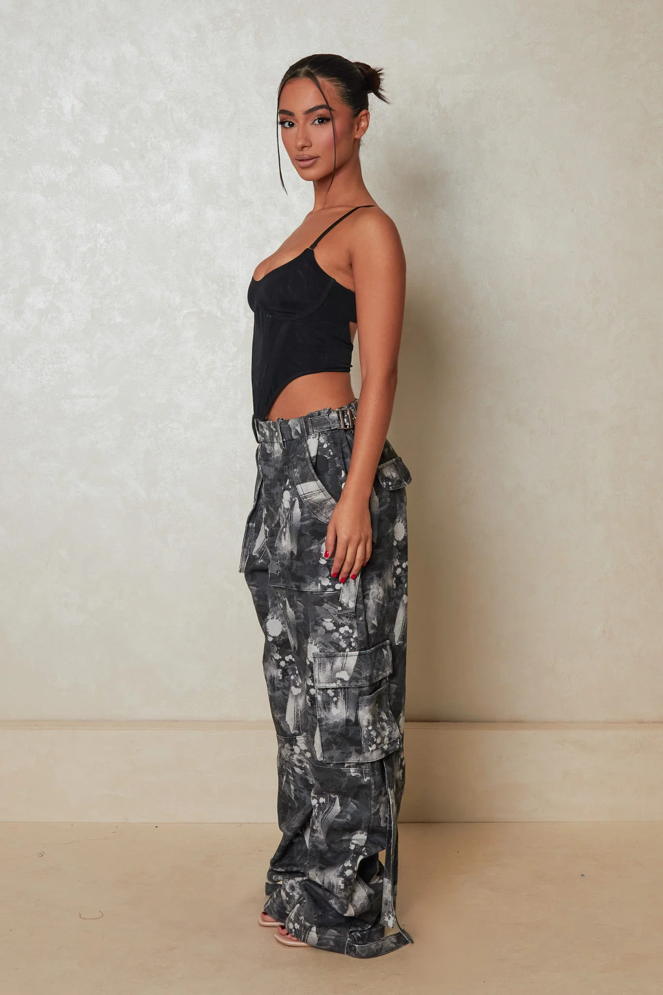 The Mars Camo Cargos - Black | Mars The Label