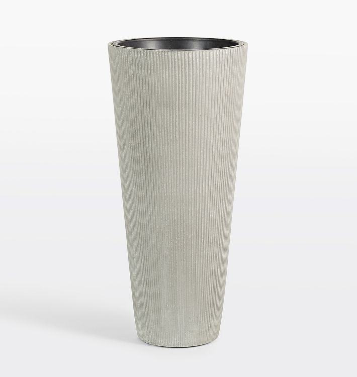 Modern Textured Cylinder Planter | Rejuvenation