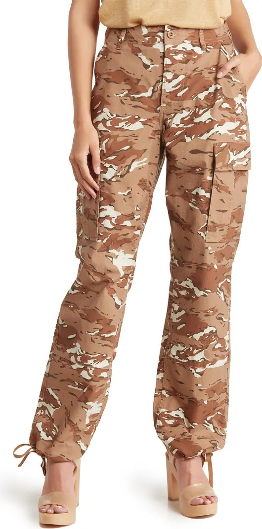 Camo Print Cotton Stretch Ripstop Cargo Pants | Nordstrom Rack