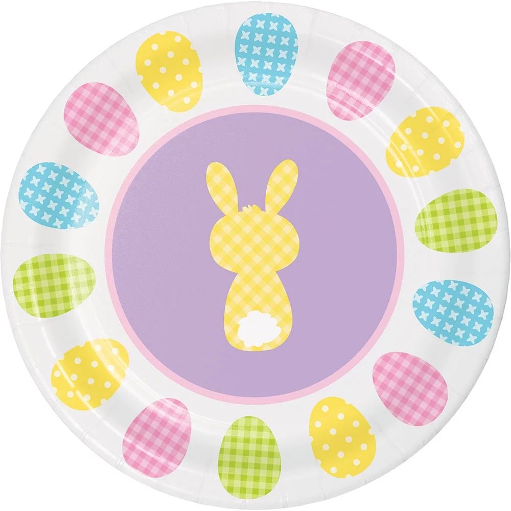 Cottontails Happy Easter Bunny 8 Ct 7" Dessert Cake Paper Plates Peeps | Walmart (US)