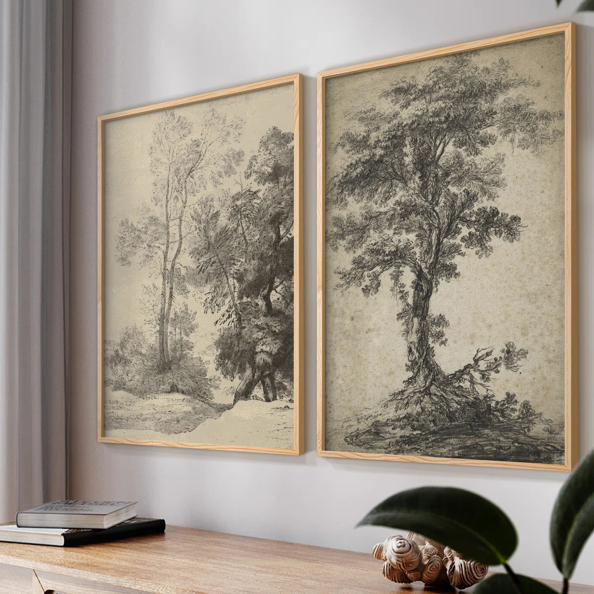 Winston Porter Vintage  Sketch I  -Framed Giclee Print - Set of 2 | Wayfair | Wayfair North America