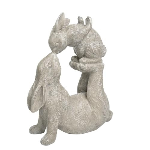 Newman House Studio Garden Statues Kissing Bunny Sulpture - Garden Décor Rabbit Collectible Figurines Yard Decorations Outdoor 11.8" L x 4.8" W x 14.6" H | Amazon (US)
