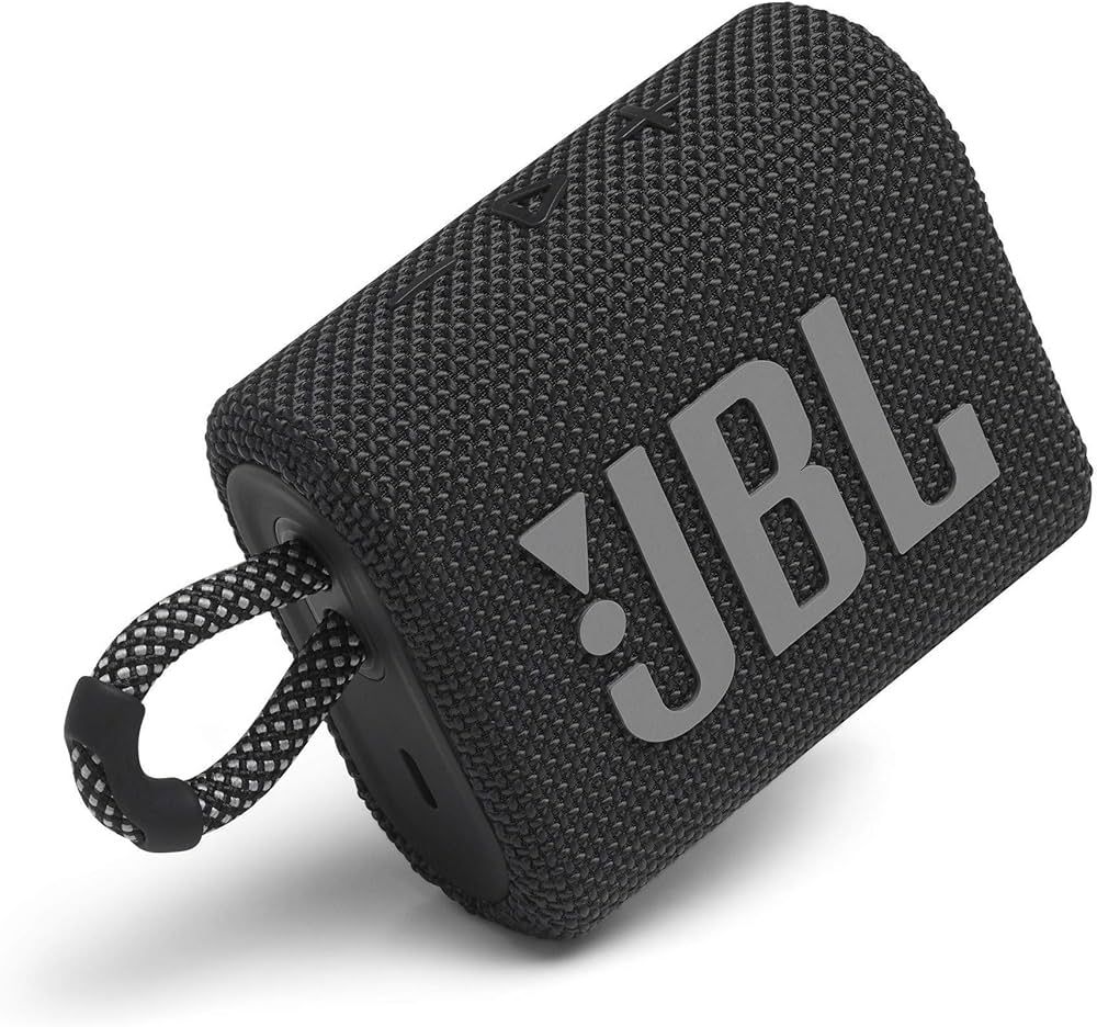 JBL - GO3 Portable Waterproof Wireless Speaker - Black (Renewed) | Amazon (US)