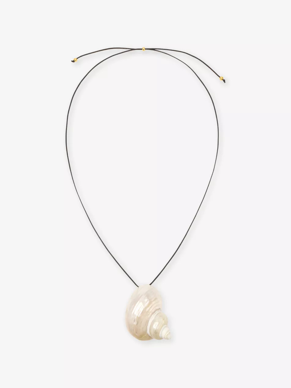 Sea Shell and Cord Pendant Necklace | Selfridges