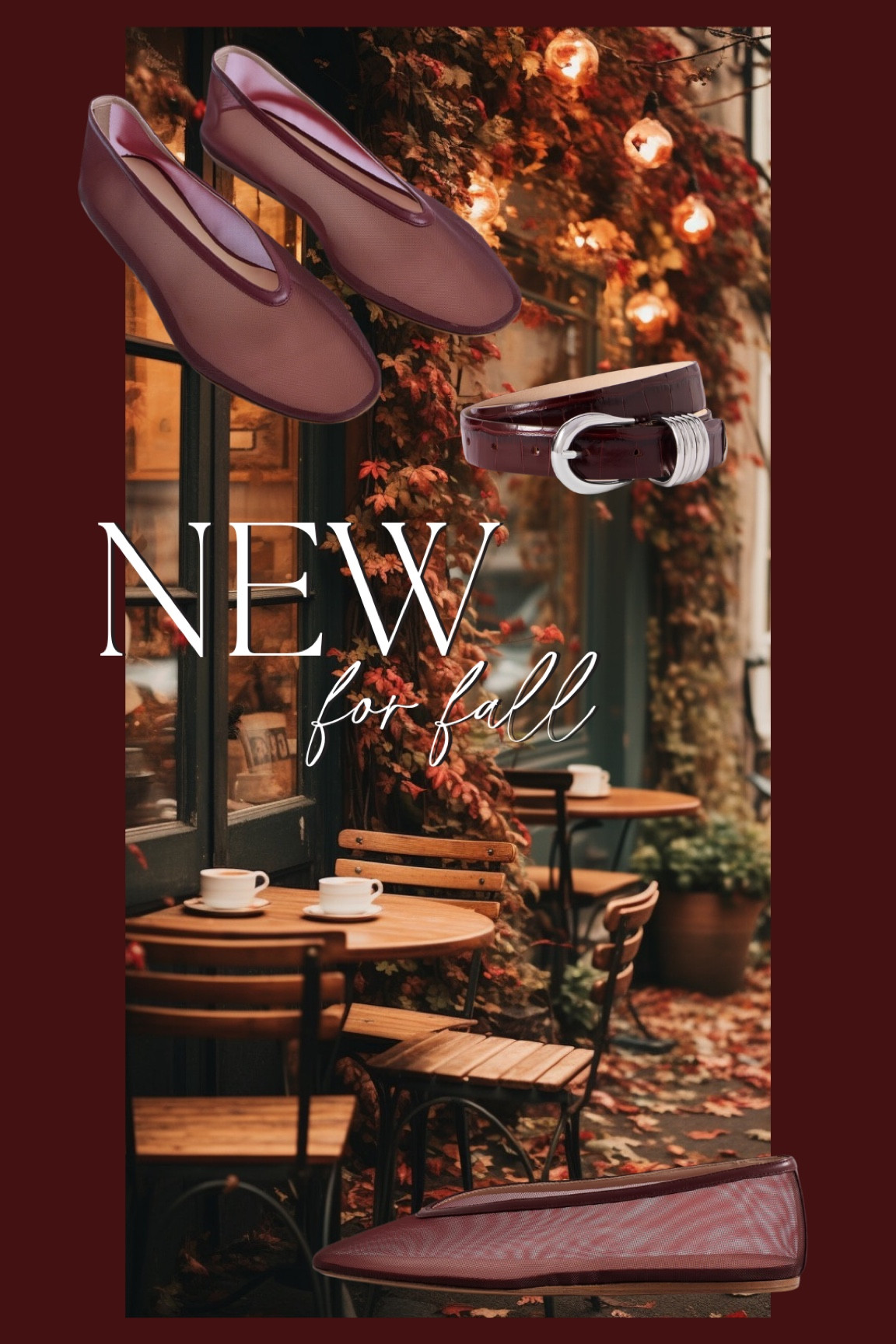 I’ve decided to invest in some key burgundy accessories for the fall season! Fingers crossed the belt matches the mesh flats 🤞🏻

#LTKStyleTip #LTKShoeCrush