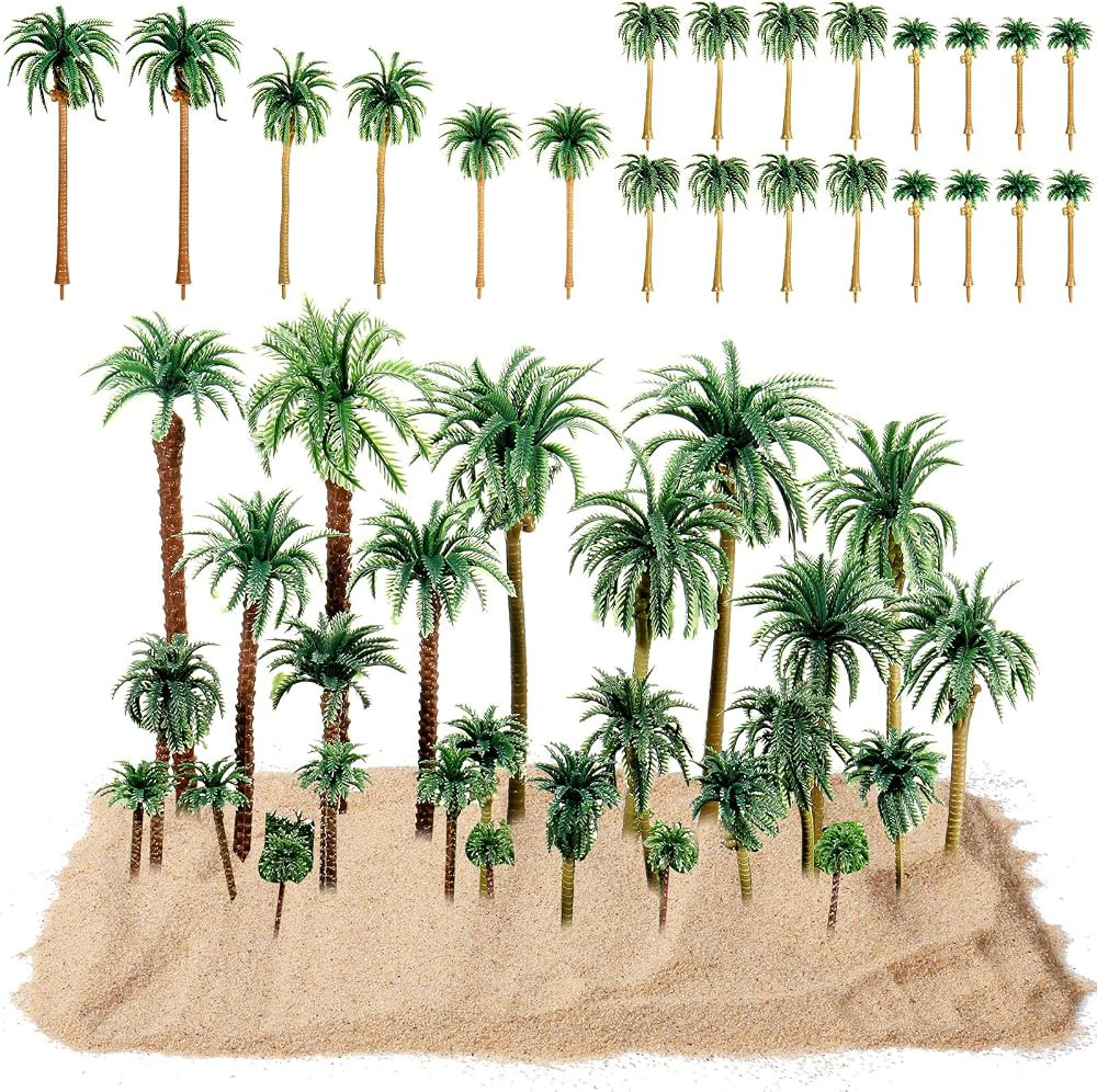 28 Pcs Model Trees Fake Miniature Trees Diorama Supplies Model Scenery Supplies Miniature Garden ... | Amazon (US)
