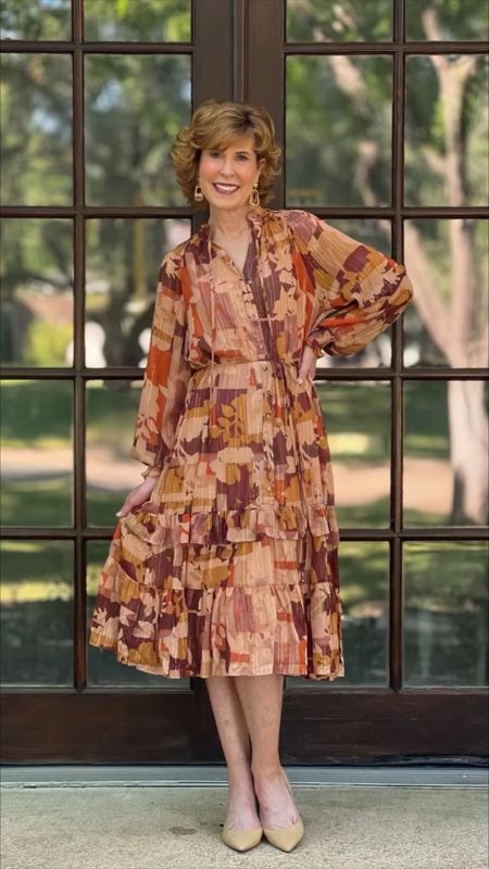 This is the perfect wedding guest dress, luncheon dress, church dress, or special occasion dress for fall! 

It fits TTS, is under $100, and it’s lightweight! 

#LTKwedding #LTKfindsunder100 #LTKVideo