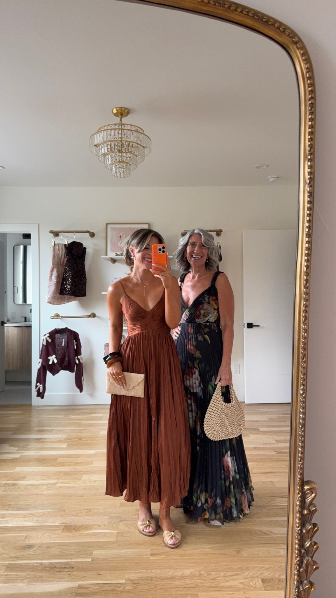 Mom and me wedding guest and fall formal event dresses 

Electric picks code: emerson20
Revolve code: tulip
Body glow color: can’t handle the heat

Wearing my usual small/2
Mom wears a medium/6

Wedding guest
Formal event
Black tie
Special occasion
Mother of the bride
Orange pleated
Black floral
Fall event 

#LTKParties #LTKWedding #LTKSeasonal