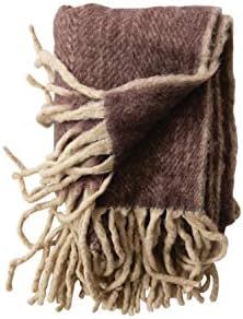 Bloomingville Plum Wool & Acrylic Blanket with Fringe Throw | Amazon (US)