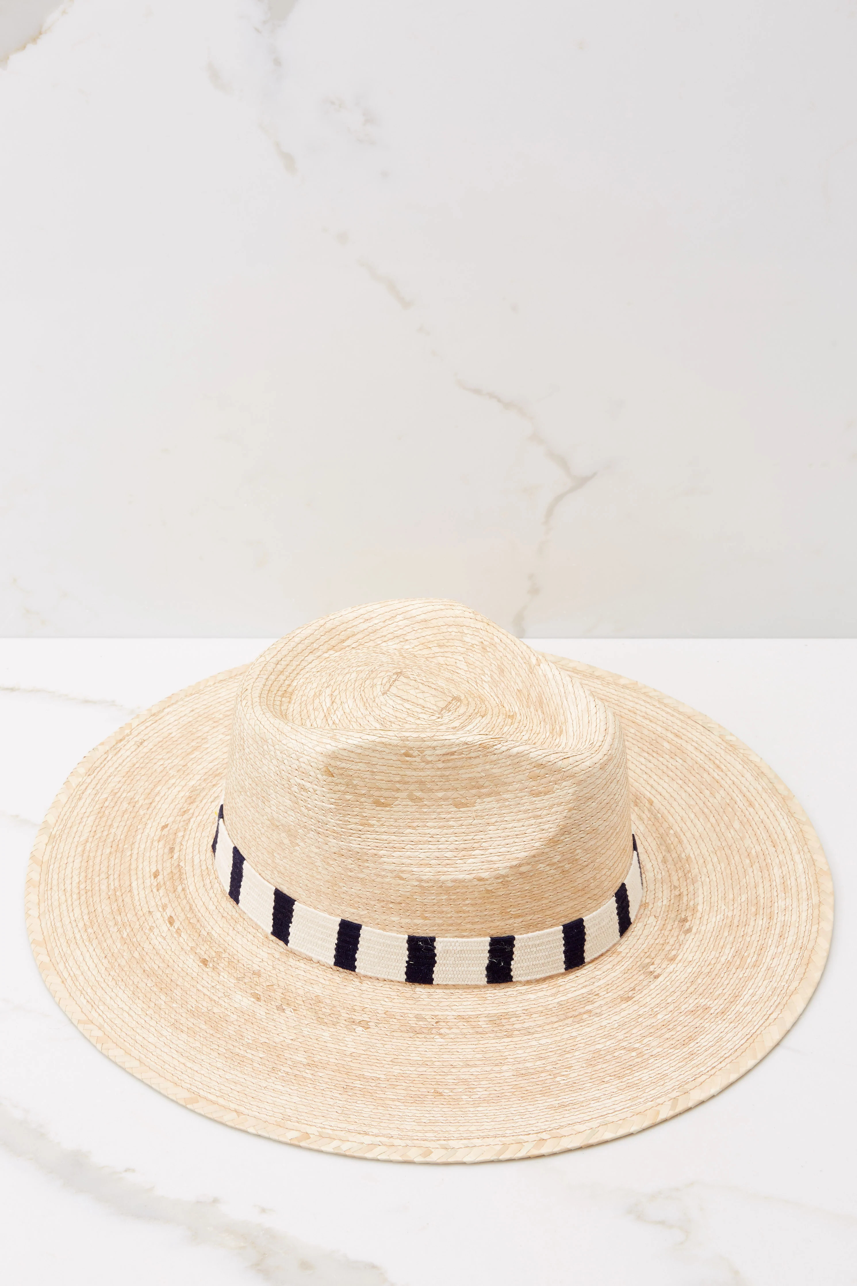 Brenda Natural Palm Hat | Red Dress 