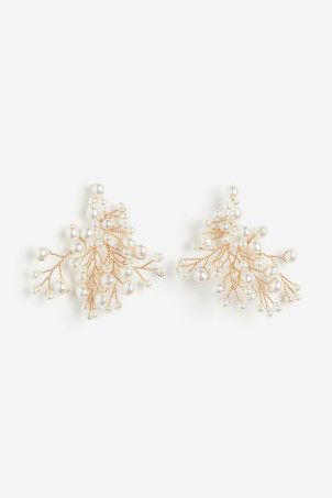 Wing-shaped Earrings - Gold-colored - Ladies | H&M US | H&M (US + CA)