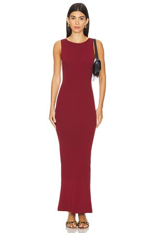 WeWoreWhat Flutter Muscle Tank Maxi Dress in Russet from Revolve.com | Revolve Clothing (Global)