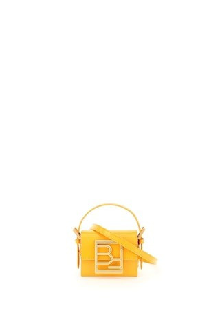 BY FAR SEMI PATENT LEATHER MICRO FRAN BAG OS Orange Leather | Residenza725 US