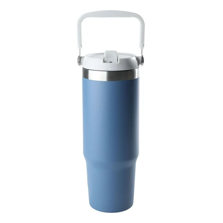 Ozark Trail 30 oz Insulated Stainless Steel Tumbler with Swivel Handle - Indigo Blue | Walmart (US)