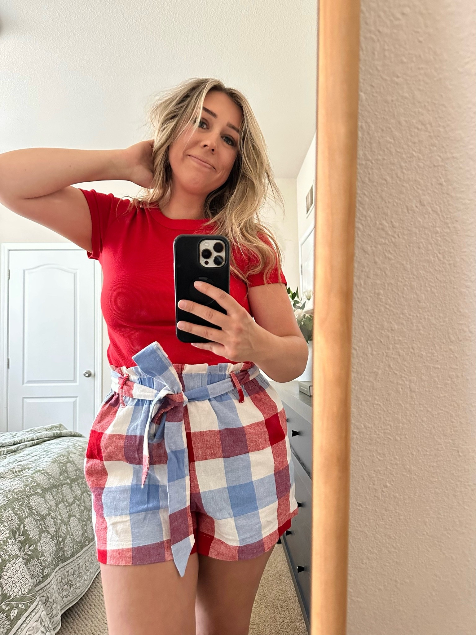 The cuuuuutest 4th of July shorts!!!! Run to Target! Order online and pick up in store before they sell out! Currently on sale too! 

4th of July outfits, red white and blue clothes, women’s clothes, summer outfits, mom outfits, fashion finds, style

#LTKSeasonal #LTKMidsize #LTKootd