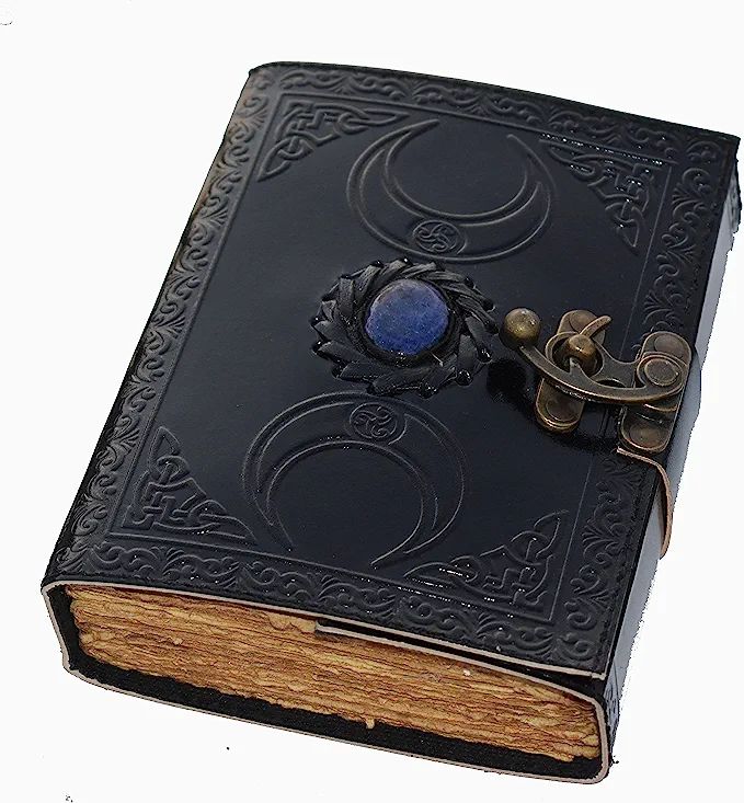 book of shadows spell book grimoire journal witchcraft books 200 Antique Deckle Edge Blank Paper ... | Amazon (US)