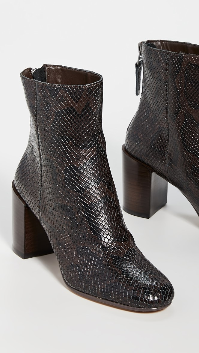 Cyan Block Heel Booties | Shopbop