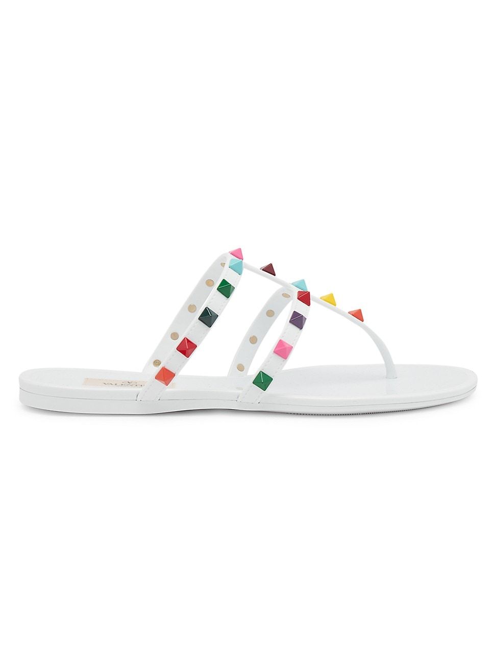 Women's Rockstud PVC Thong Sandals - Bianco Multicolor - Size 9 - Bianco Multicolor - Size 9 | Saks Fifth Avenue