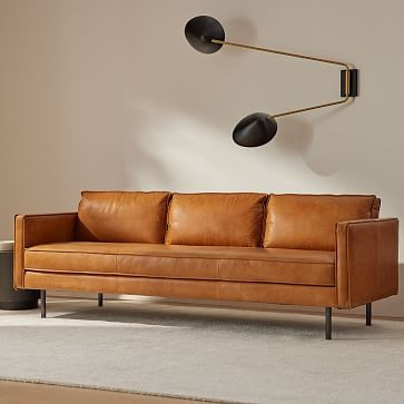 Axel Leather Sofa | West Elm (US)
