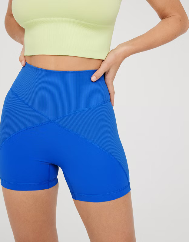 OFFLINE By Aerie Goals 4" Ribbed Bike Short | Aerie