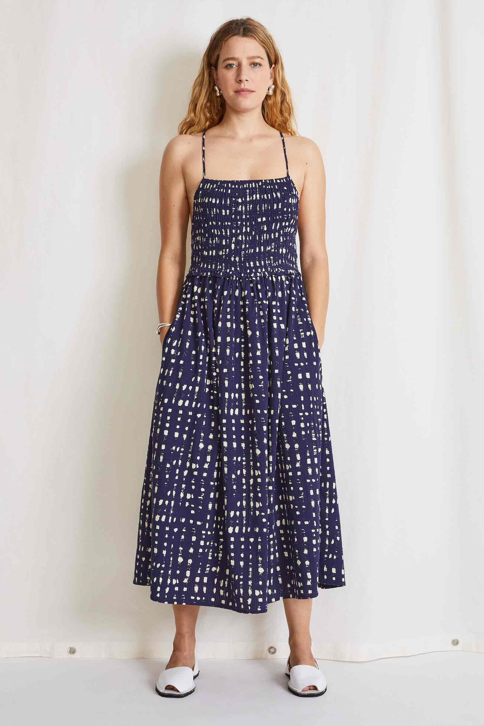 Evora Smocked Maxi | Apiece Apart