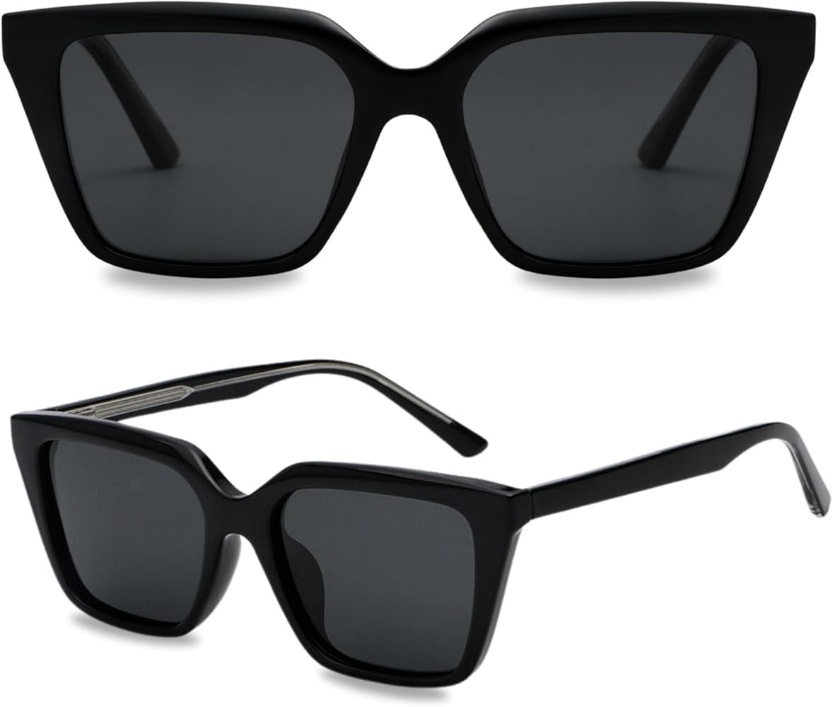 Trendy Sunglasses for Women - Vintage Retro Cateye Y2K Fashion Sun Glasses for Girls | Amazon (US)