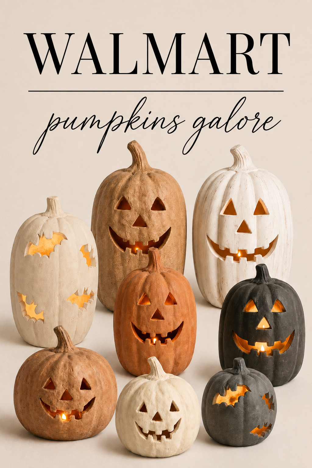Terracotta pumpkins from Walmart!  

 