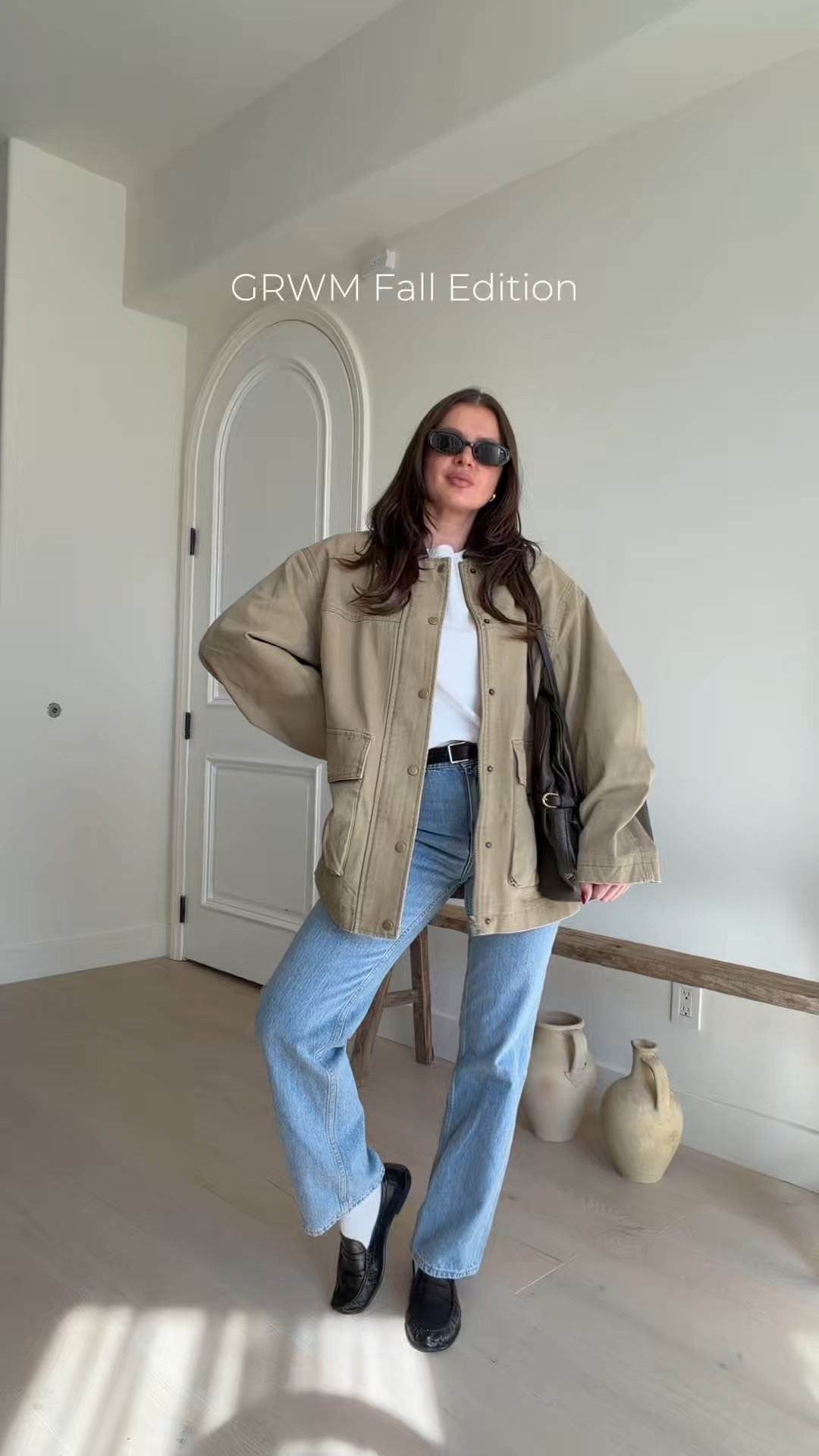 Styling a barn jacket for fall 
#barn #jacket #falloutfit #loafers 

#LTKFindsUnder50 #LTKSeasonal #LTKFindsUnder100