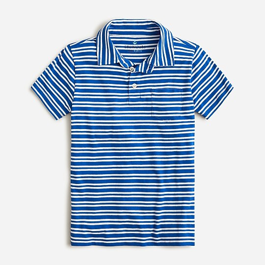 Boys' short-sleeve polo shirt in stripe | J. Crew US