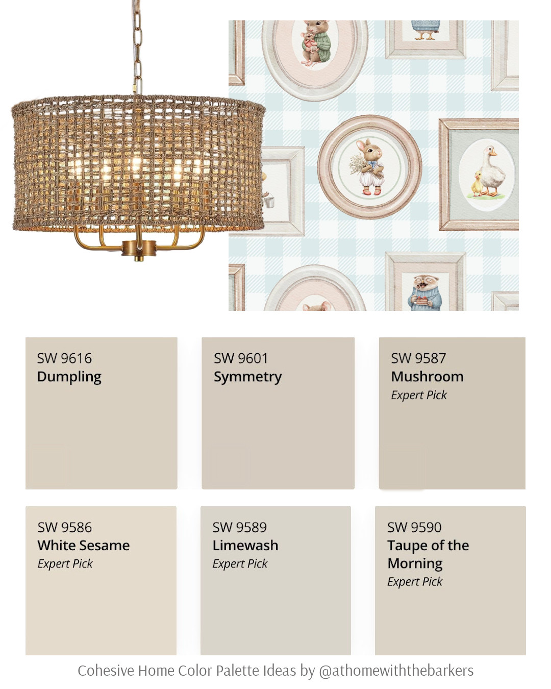 Paint color samples and nursery wood gallery wallpaper 

 #LTKHome #LTKSaleAlert