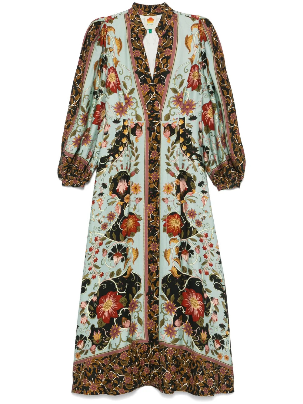 FARM Rio Flowing Beauty Maxi Dress  | Blue | FARFETCH | Farfetch Global